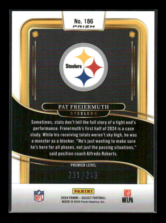 Pat Freiermuth - 2024 Select Football - Premier Red Shock /249