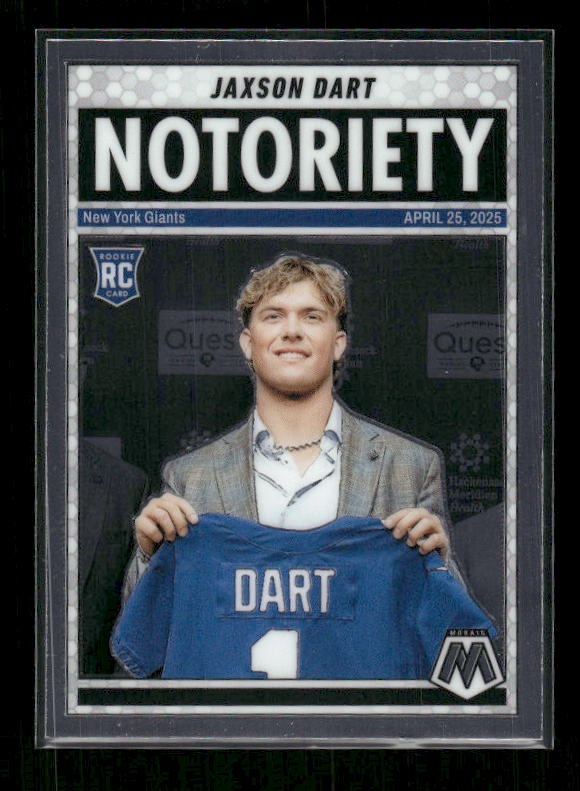 Jaxson Dart - 2025 Mosaic Football - Notoriety - Rookie