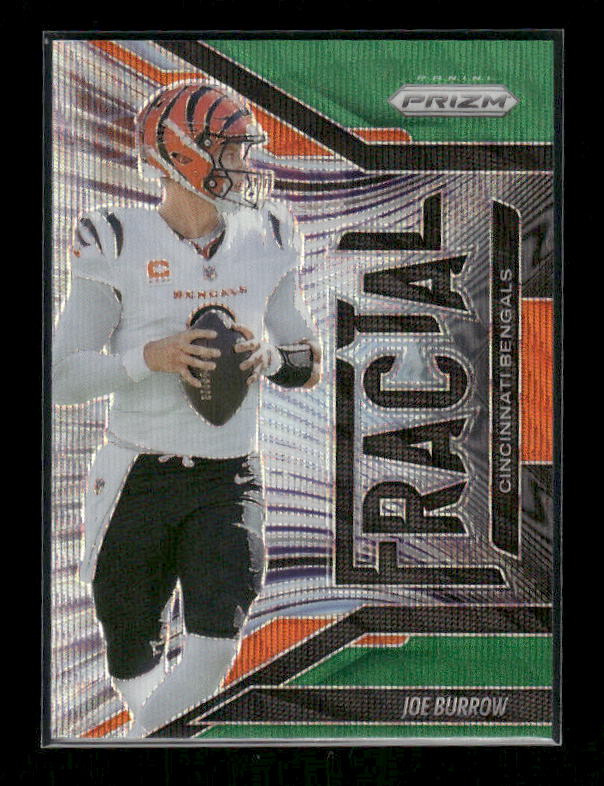 Joe Burrow - 2025 Prizm Football - Green Wave Fractal