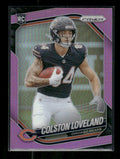 Colston Loveland - 2025 Prizm Football - Pink Prizm - Rookie