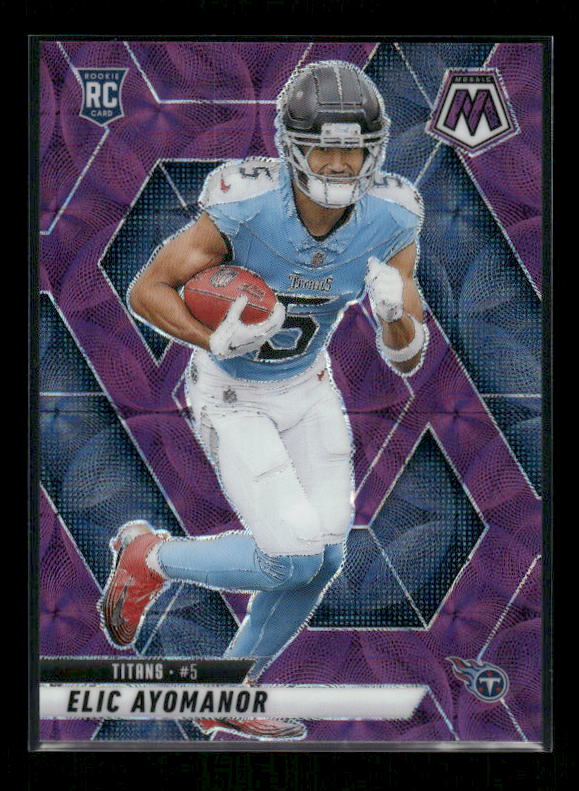 Elic Ayomanor - 2025 Mosaic Football - Purple Scope - Rookie