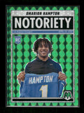 Omarion Hampton - 2025 Mosaic Football - Green Mosaic Notoriety - Rookie