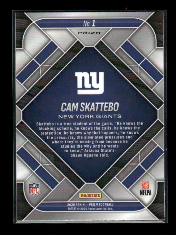 Cam Skattebo - 2025 Prizm Football - Green Emergent - Rookie