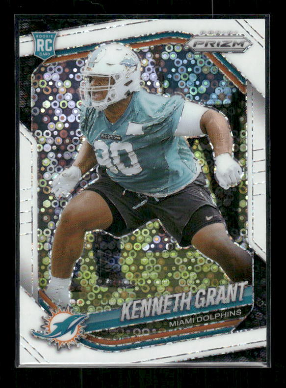 Kenneth Grant - 2025 Prizm Football - White Disco - Rookie