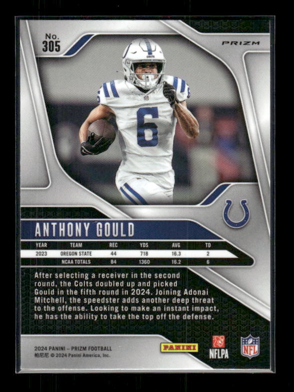 Anthony Gould - 2024 Panini Prizm - Silver Prizm - Rookie