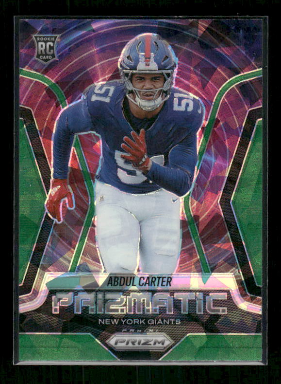 Abdul Carter - 2025 Prizm Football - Prizmatic Green Ice - Rookie