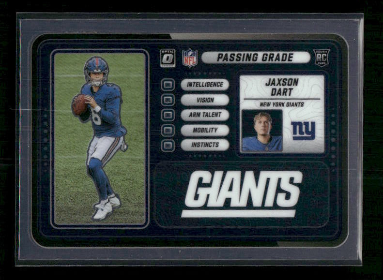 Jaxson Dart - 2025 Optic Football - Passing Grade - Rookie