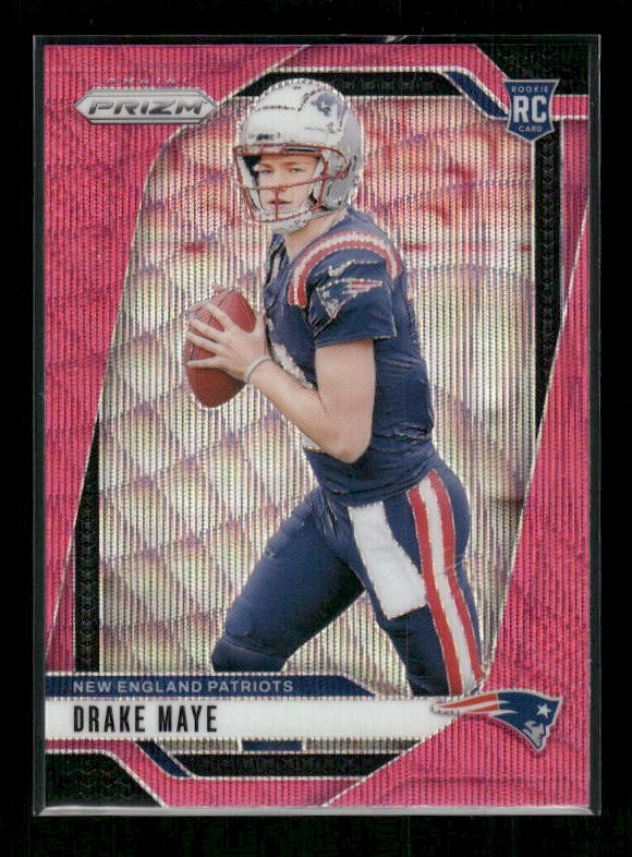 Drake Maye - 2024 Prizm Football - Pink Wave - Rookie