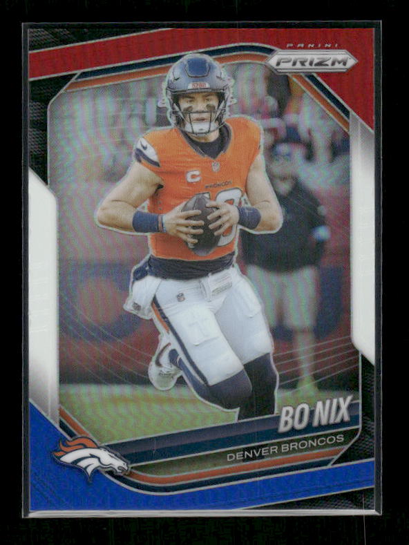 Bo Nix - 2025 Prizm Football - Red White & Blue Prizm