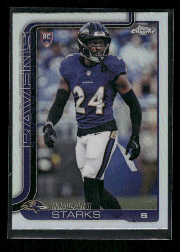Malaki Starks - 2025 Topps Chrome Football - Refractor - Rookie