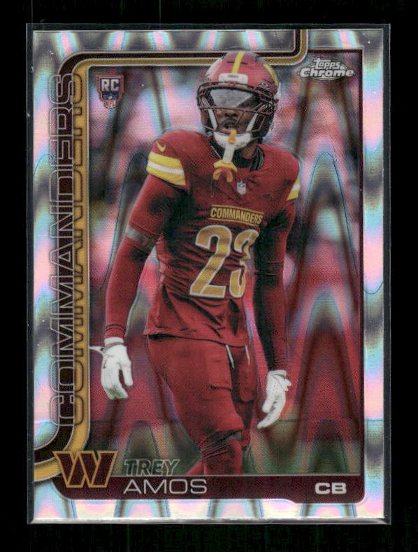 Trey Amos - 2025 Topps Chrome Football - Raywave - Rookie