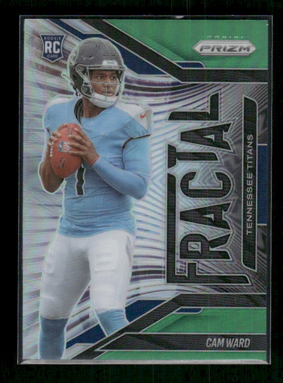 Cam Ward - 2025 Prizm Football - Green Fractal - Rookie