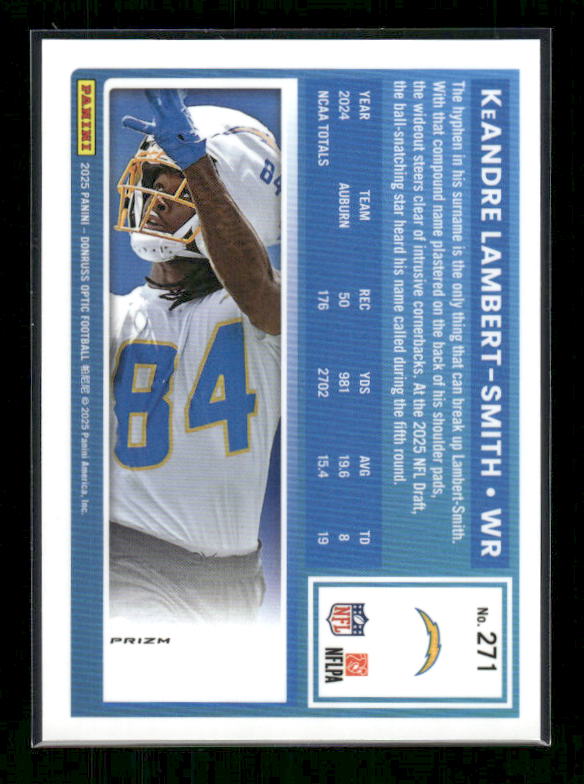 KeAndre Lambert Smith - 2025 Optic Football - Stars - Rated Rookie