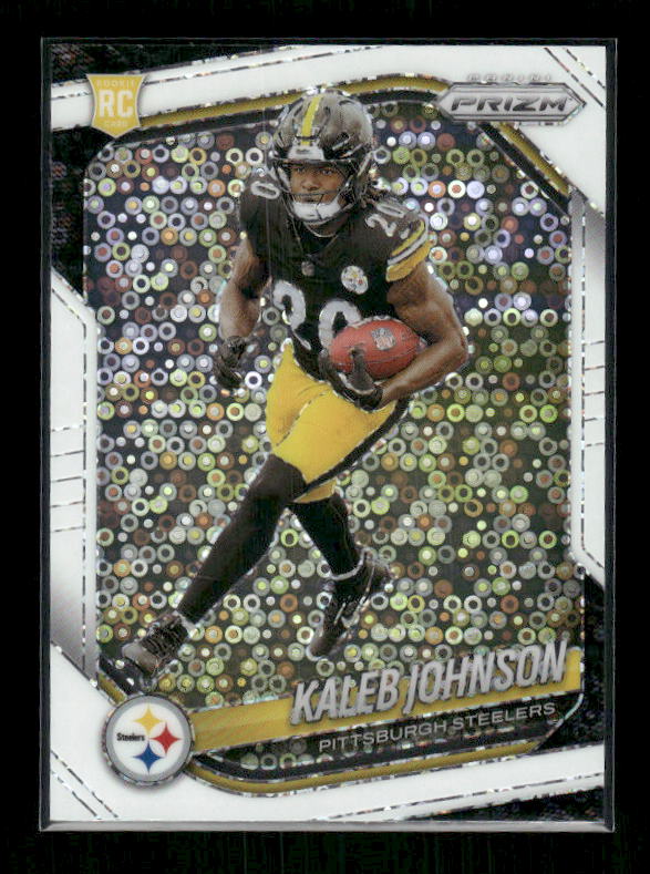 Kaleb Johnson - 2025 Prizm Football - White Disco - Rookie