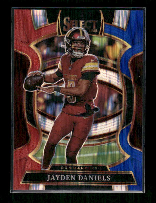 Jayden Daniels - 2025 Select Football - Red & Blue Shock