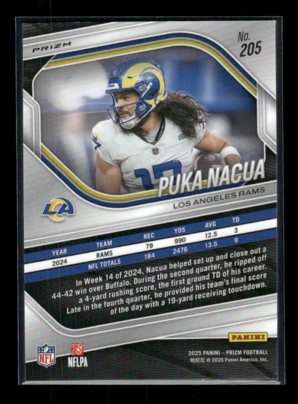 Puka Nacua - 2025 Prizm Football - Silver Prizm