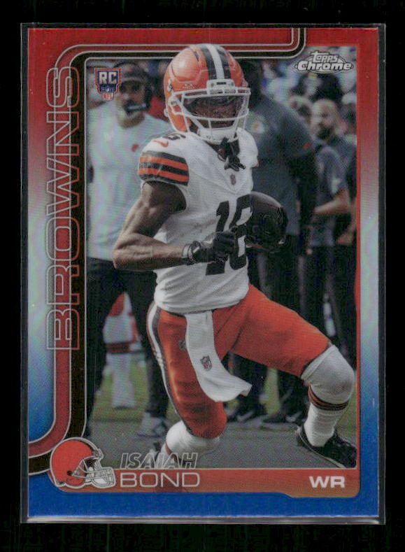 Isaiah Bond - 2025 Topps Chrome Football - Red White & Blue - Rookie