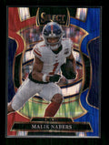 Malik Nabers - 2025 Select Football - Red & Blue Shock