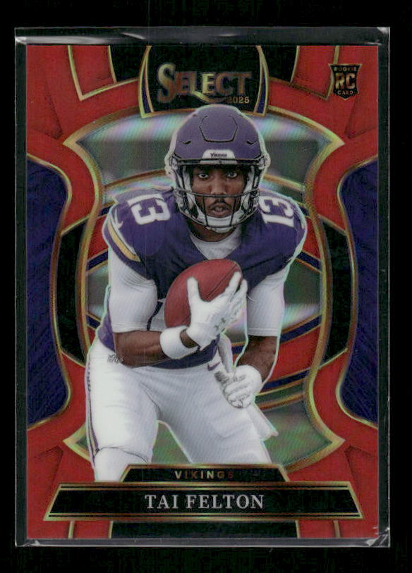 Tai Felton - 2025 Select Football - Red Prizm /99 - Rookie