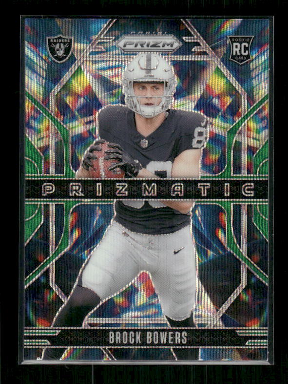 Brock Bowers - 2024 Panini Prizm - Green Wave Prizmatic - Rookie