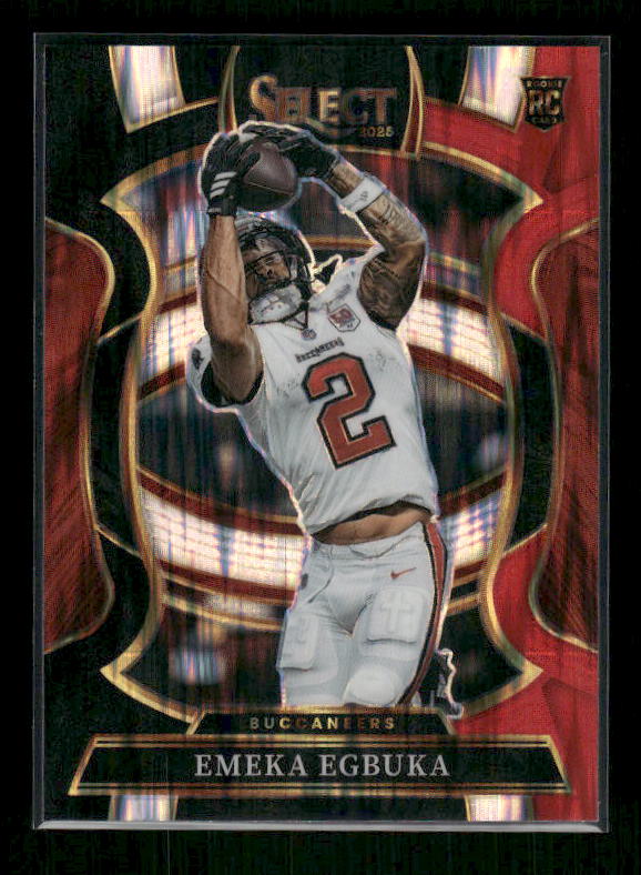 Emeka Egbuka - 2025 Select Football - Black & Red Shock - Rookie
