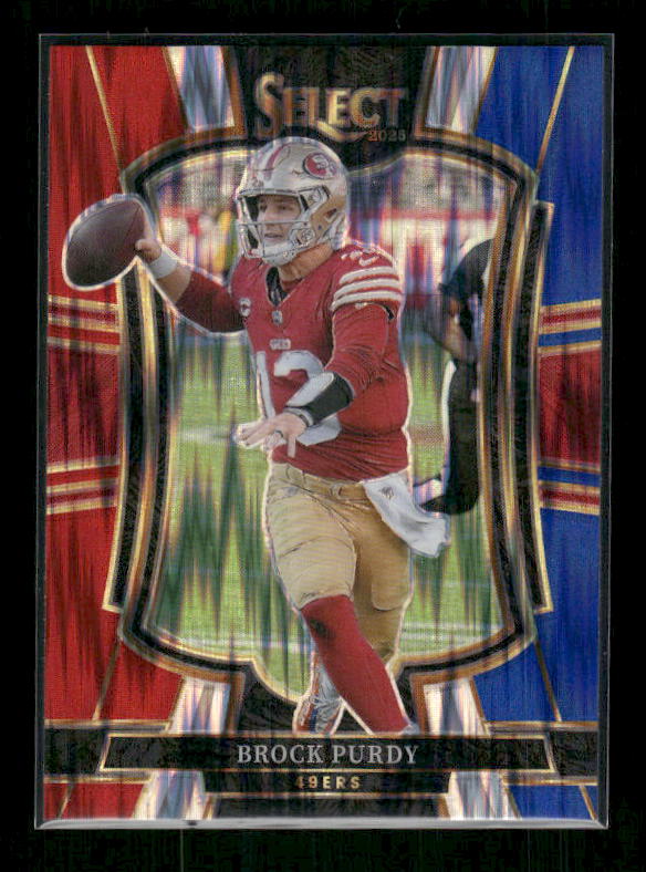 Brock Purdy - 2025 Select Football - Red & Blue Shock