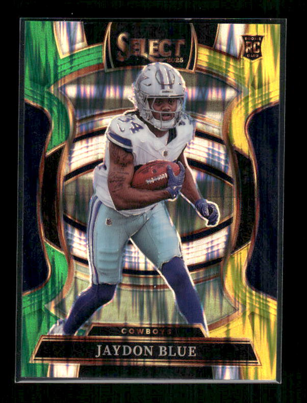Jaydon Blue - 2025 Select Football - Green & Yellow Shock - Rookie