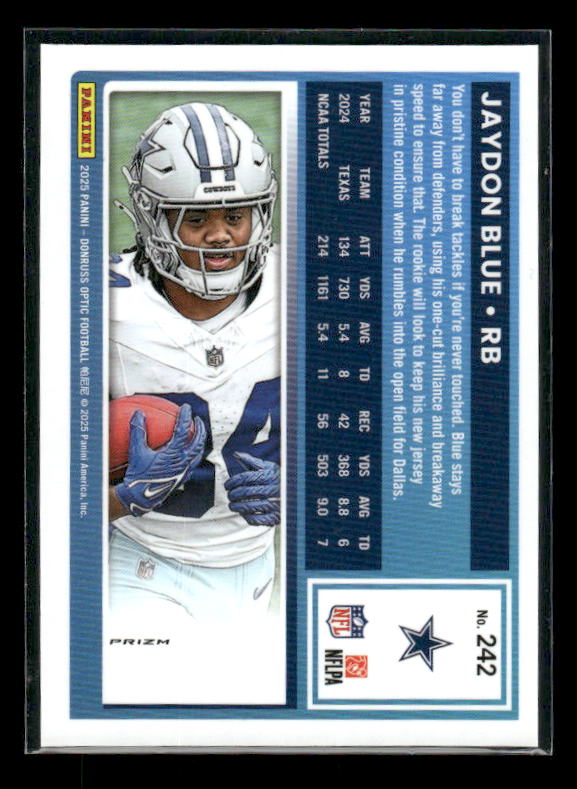 Jaydon Blue - 2025 Donruss Optic Football - Stars - Rated Rookie