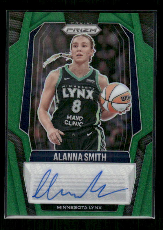 Alanna Smith - 2025 Prizm WNBA - Green Signatures Auto