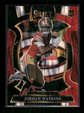 Jordan Watkins - 2025 Select Football - Black & Red Shock - Rookie