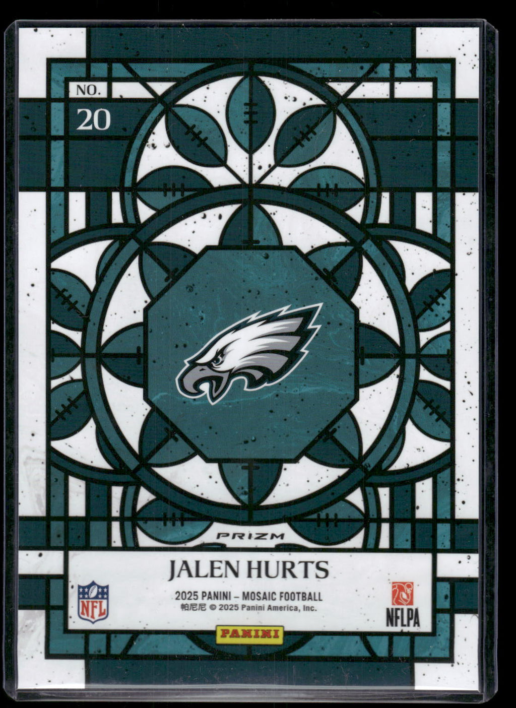 Jalen Hurts - 2025 Mosaic Football - Jumbo / Oversized Stained Glass