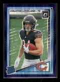 Colston Loveland - 2025 Donruss Optic Football - Purple Shock - Rated Rookie