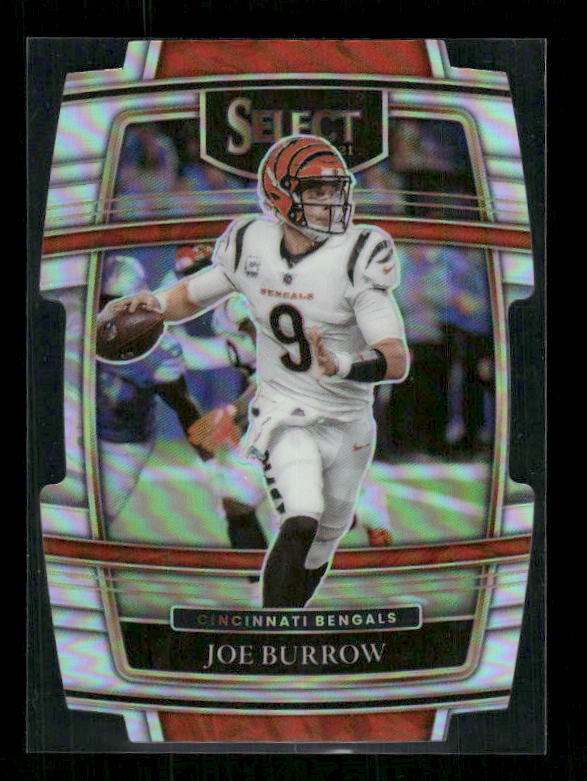 Joe Burrow - 2021 Select Football - Silver Die Cut