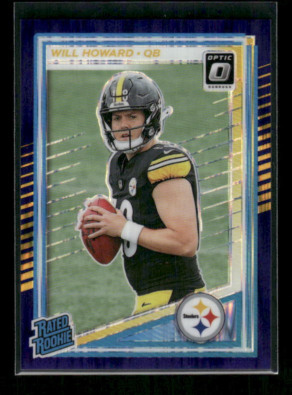 Will Howard - 2025 Optic Football - Purple Shock - Rated Rookie