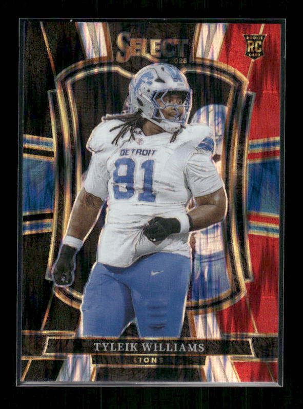 Tyleik Williams - 2025 Select Football - Premier Black & Red Shock - Rookie