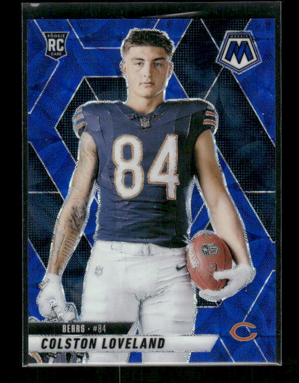Colston Loveland - 2025 Mosaic Football - Blue Scope - Rookie Variation