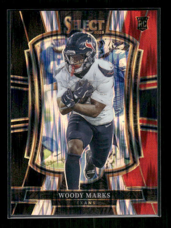 Woody Marks - 2025 Select Football - Premier Black & Red Shock - Rookie