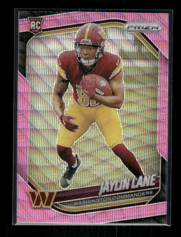 Jaylin Lane - 2025 Prizm Football - Pink Wave - Rookie