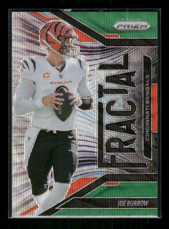 Joe Burrow - 2025 Prizm Football - Green Wave Fractal