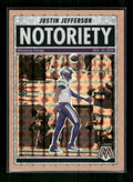 Justin Jefferson - 2025 Mosaic Football - Orange Fluorescent Notoriety