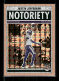 Justin Jefferson - 2025 Mosaic Football - Orange Fluorescent Notoriety