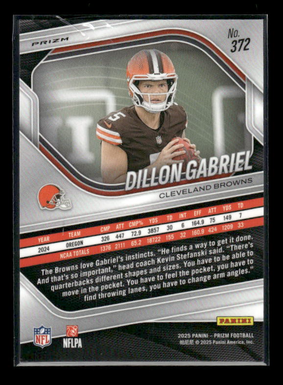 Dillon Gabriel - 2025 Prizm Football - Pink Wave - Rookie