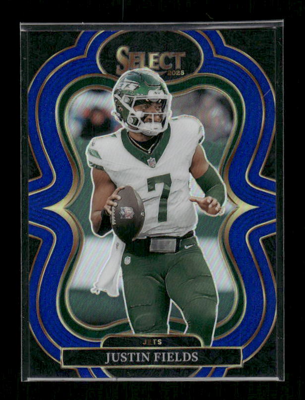 Justin Fields - 2025 Select Football - Suite Level Blue Prizm /99