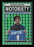 Omarion Hampton - 2025 Mosaic Football - Green Mosaic Notoriety - Rookie
