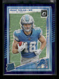 Isaac TeSlaa - 2025 Optic Football - Purple Shock - Rated Rookie