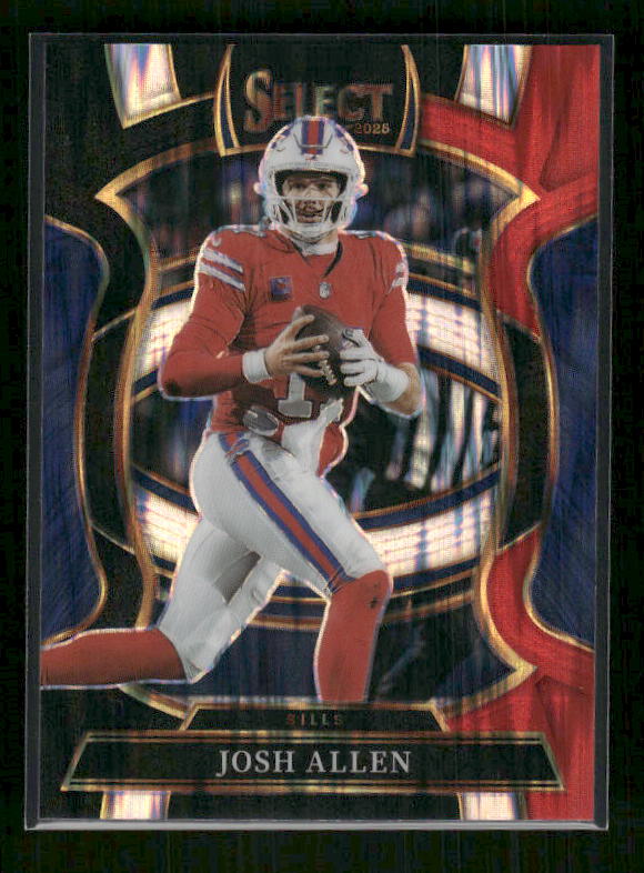Josh Allen - 2025 Select Football - Black & Red Shock