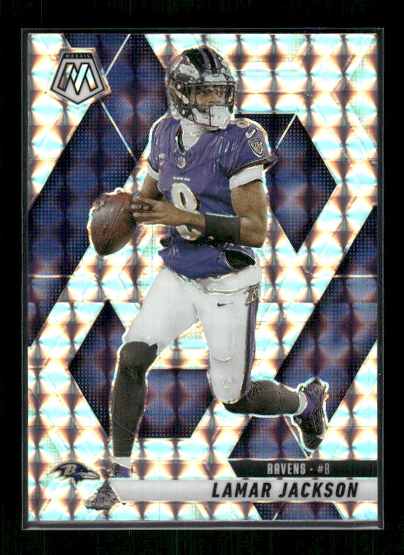 Lamar Jackson - 2025 Mosaic Football - Silver Mosaic