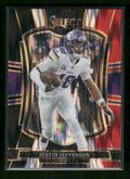 Justin Jefferson - 2025 Select Football - Black & Red Shock