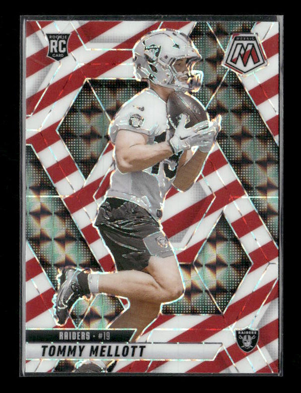 Tommy Mellott - 2025 Mosaic Football - Red White Stripe - Rookie