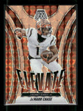Ja'Marr chase - 2025 Mosaic Football - Orange Fluorescent Elevate